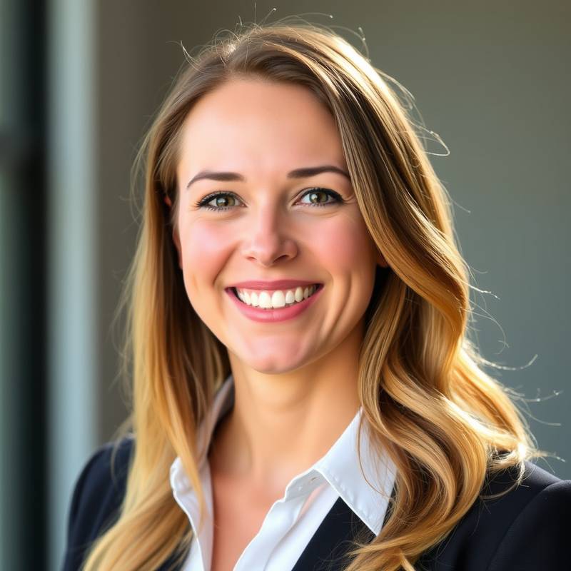 Professional headshot of Eliza Byrne, founder of AussieShots Academy, smiling warmly