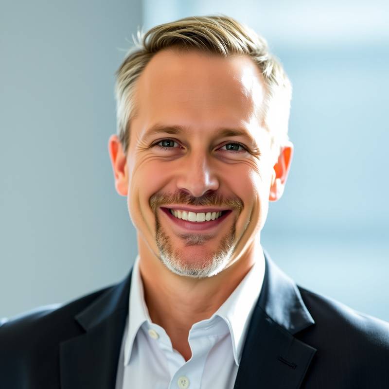 Professional headshot of Michael Roberts, a GIMP expert, smiling confidently