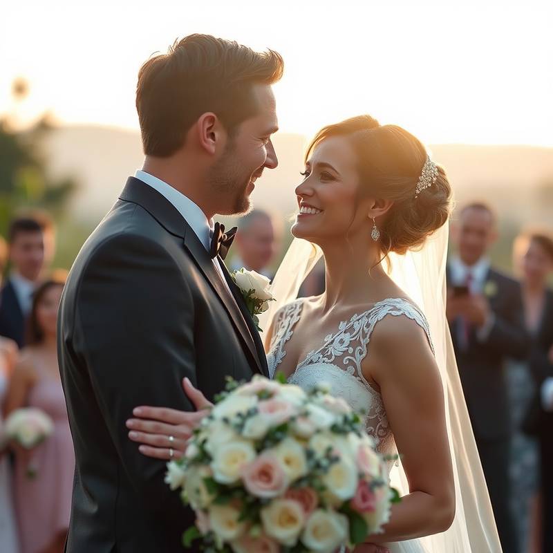 Wedding photo edited in Adobe Lightroom, showcasing how Lightroom can be used to enhance wedding photos with beautiful color grading, soft lighting, and professional finishing touches